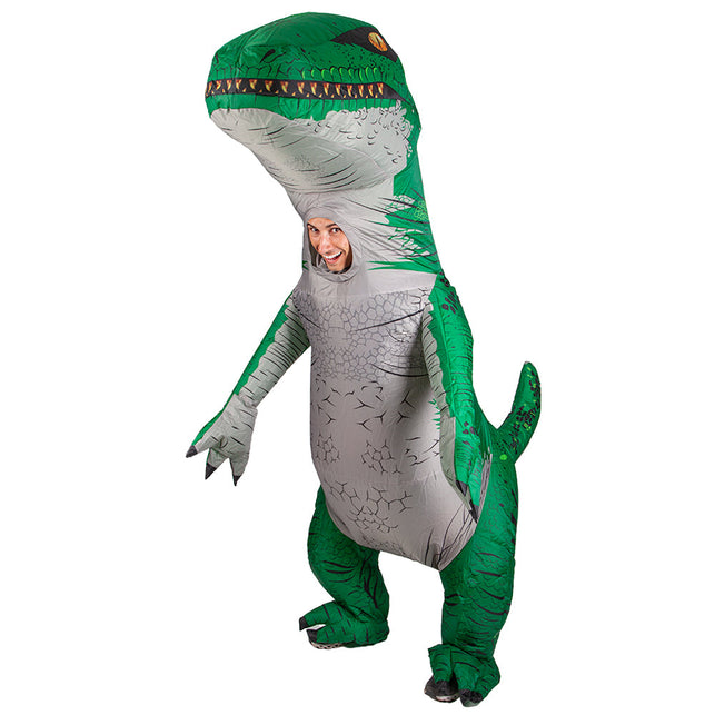 Wicked Costumes Opblaasbare Dinosaurus - Groen