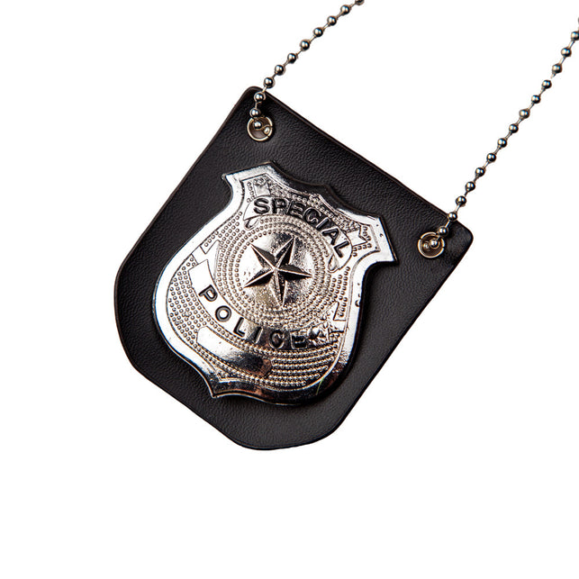 Wicked Costumes Politie badge aan ketting
