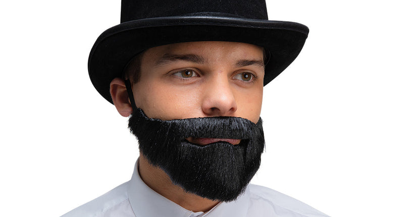 Wicked Costumes Realistische baard deluxe - Zwart