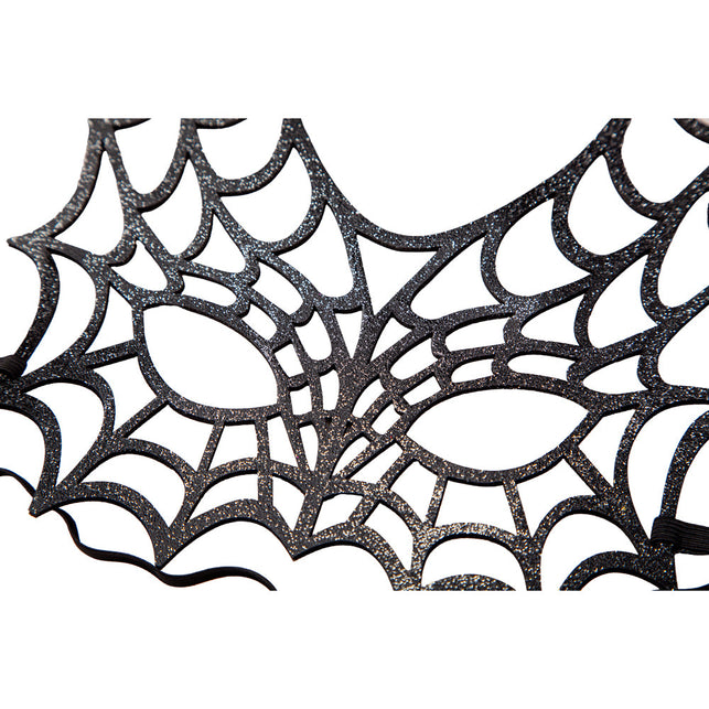 Wicked Costumes Spinnenweb masker Glitter
