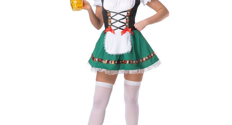 Wicked Costumes Tiroler jurkje groen Dirndl