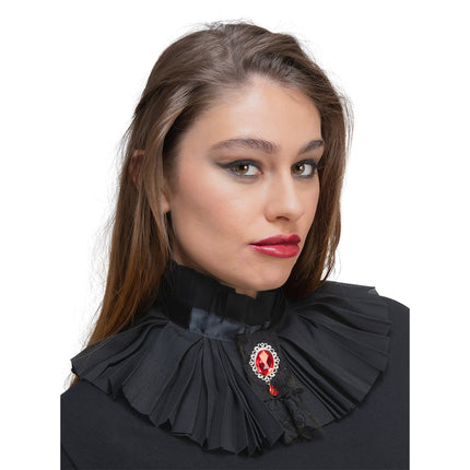 Wicked Costumes Vampierenkraag met juweel