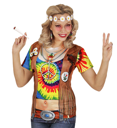Widmann SRL 3D Hippie shirt Psycho dames
