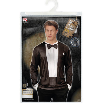 Widmann SRL 3D Smoking shirt Suit and tied