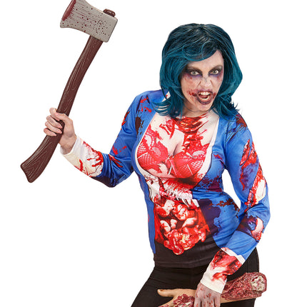 Widmann SRL 3D Zombie shirt volwassenen