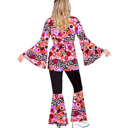 Widmann SRL 70s groovy kostuum roze Linda
