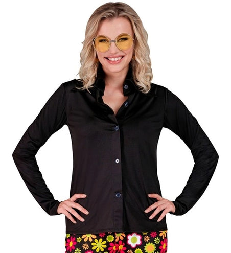Widmann SRL 70's groovy shirt dames zwart