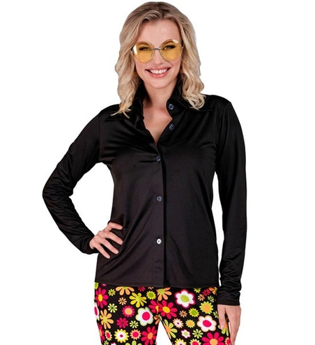 Widmann SRL 70's groovy shirt dames zwart