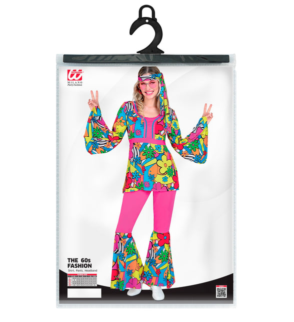 Widmann SRL 70s Hippie kostuum Flower Power