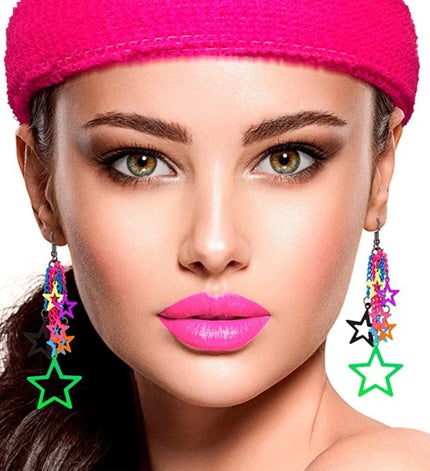 Widmann SRL 80's oorbellen sterren multi Liv