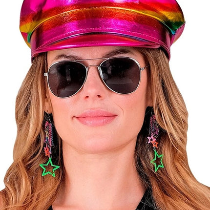 Widmann SRL 80's oorbellen sterren multi Liv