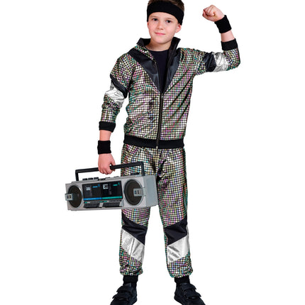 Widmann SRL 80s trainingspak zilver Niels kind