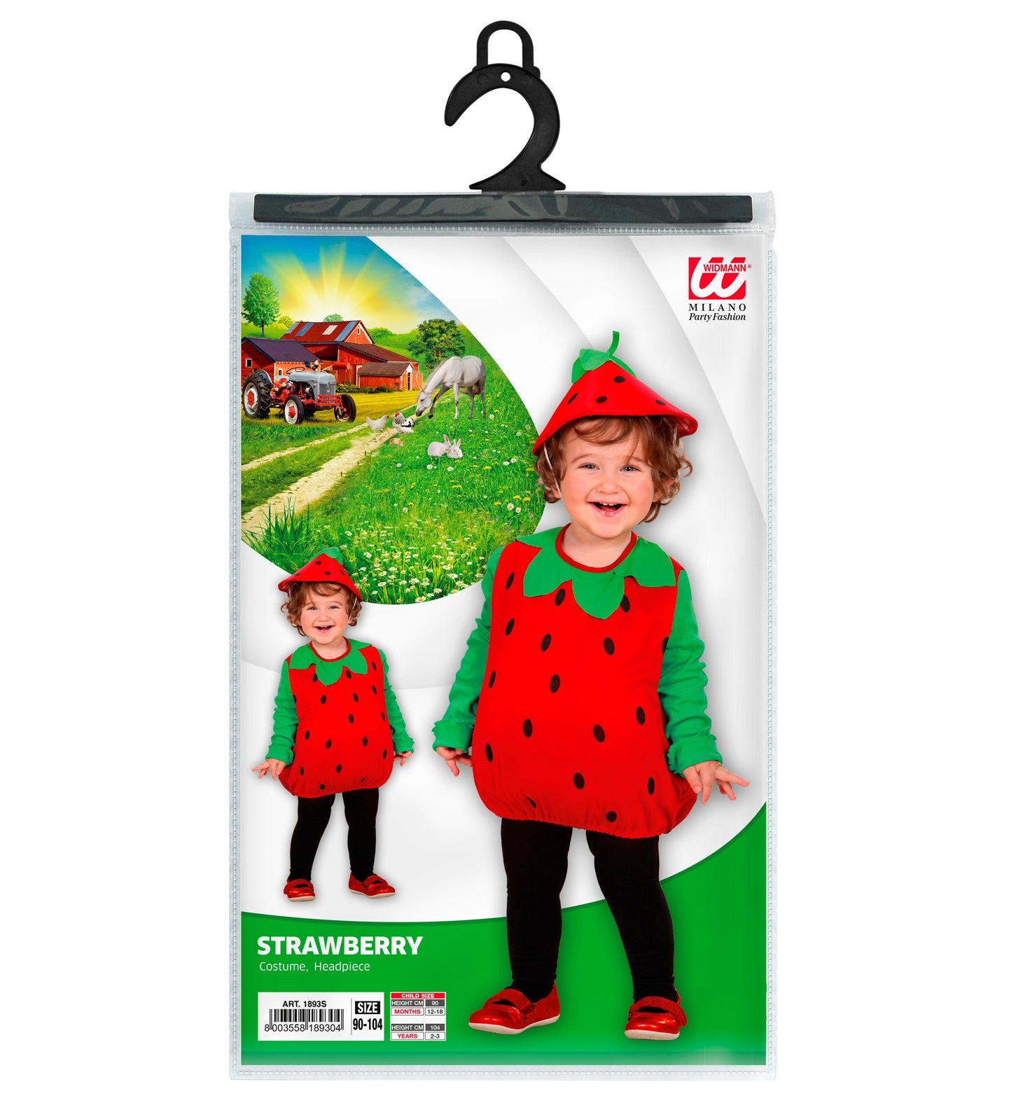 Aardbei koppelkostuum voor moeder en dochter Aardbei koppelkostuum voor moeder en dochter