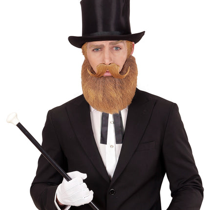 Widmann SRL Abraham baard met snor blond