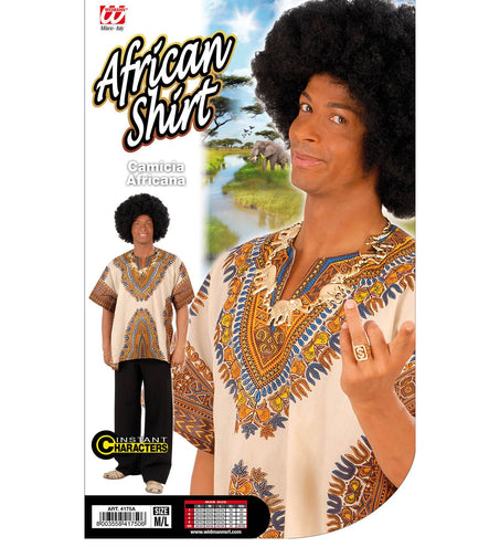 Widmann SRL Afrikaans shirt met motief