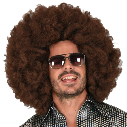 Widmann SRL Afro pruik bruin groot
