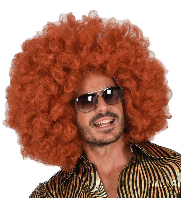 Widmann SRL Afro pruik koper kleur groot