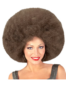 Widmann SRL Afro pruik mega groot bruin