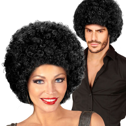 Widmann SRL Afro pruik zwart