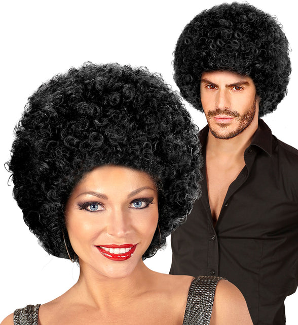 Widmann SRL Afro pruik zwart