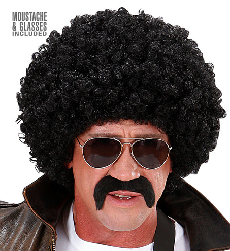 Widmann SRL Afro pruik  zwart