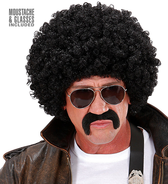 Widmann SRL Afro pruik  zwart