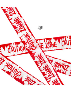 Widmann SRL Afzetlint Tape Waarschuwing zombie zone 7,2m