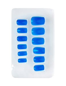 Widmann SRL Airbrush nagels neon blauw