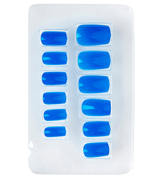 Widmann SRL Airbrush nagels neon blauw