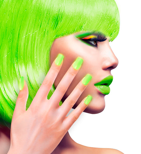 Widmann SRL Airbrush nagels neon groen