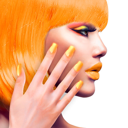 Widmann SRL Airbrush nagels neon oranje