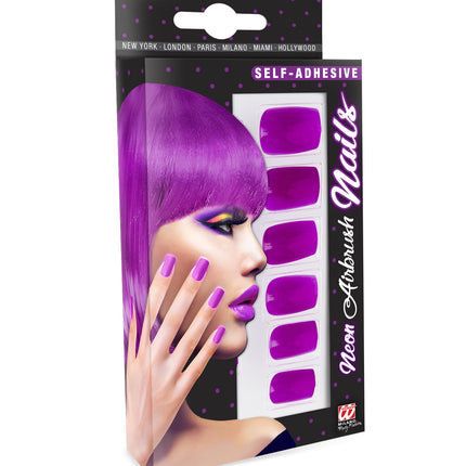 Widmann SRL Airbrush nagels neon paars