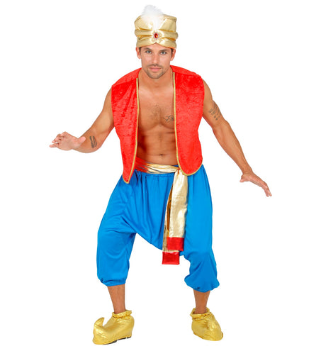 Widmann SRL Aladdin kostuum blauw rood