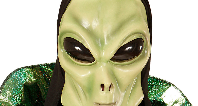 Widmann SRL Alien Masker Met Kap En Bolle Ogen