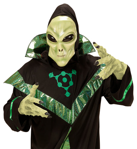 Widmann SRL Alien Masker Met Kap En Bolle Ogen, Kind