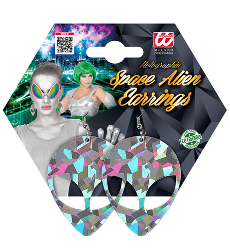 Widmann SRL Alien oorbellen ruimte