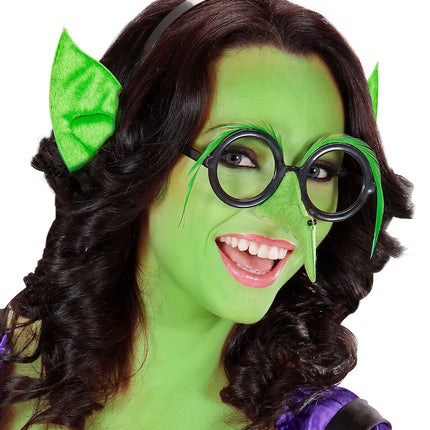 Widmann SRL Aliën oren groen op haarband