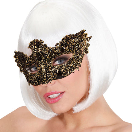 Widmann SRL Antiek gouden Venetiaanse oogmaskertjes