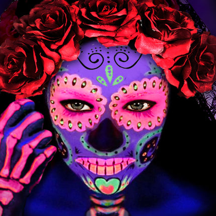 Widmann SRL Aqua schmink neon roze