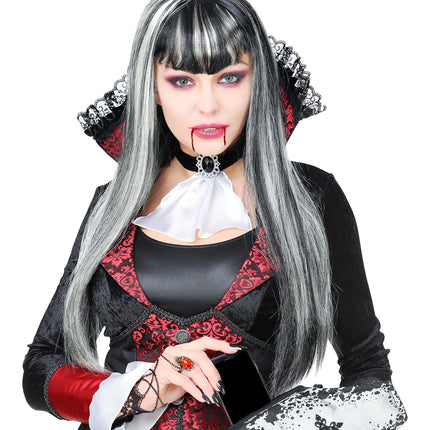 Widmann SRL Armband van kant met zwarte ring