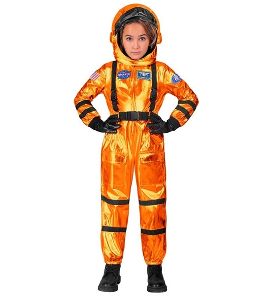Widmann SRL Astronaut kostuum oranje Teun kind
