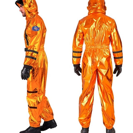 Widmann SRL Astronaut oranje heren kostuum Evi
