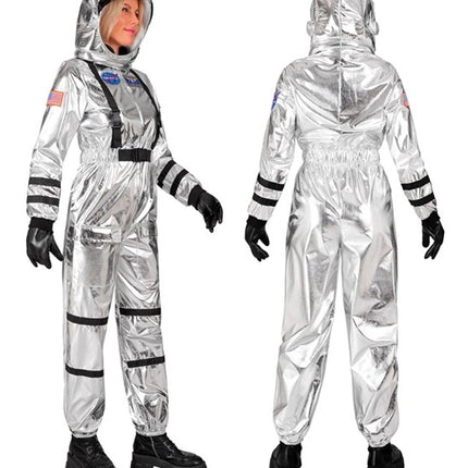 Widmann SRL Astronauten kostuum zilver Jesse dames