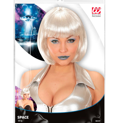 Widmann SRL Astronauten pruik space kort