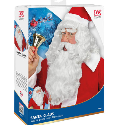 Widmann SRL Baardset kerstman luxe