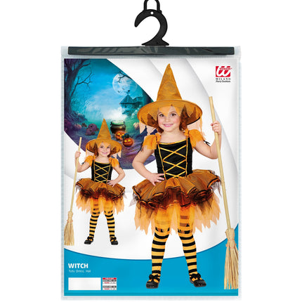 Widmann SRL Ballerina heksen jurkje oranje