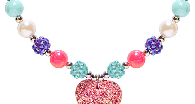 Widmann SRL Bedelketting met roze hartje