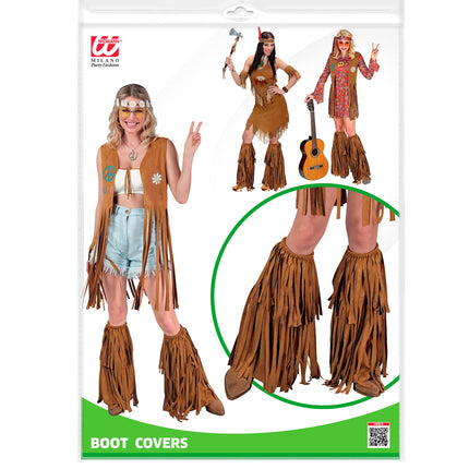 Widmann SRL Beenwarmer met franjes