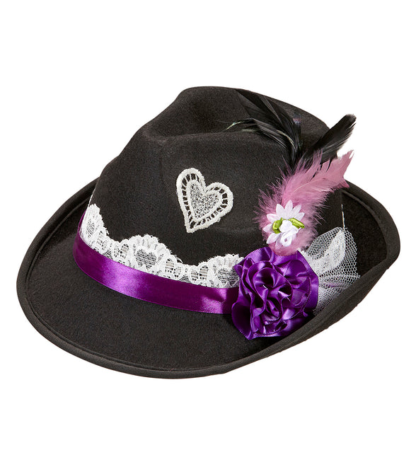 Widmann SRL Beierse Fedora hoed  met decoratie