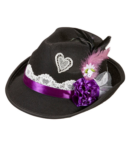 Widmann SRL Beierse Fedora hoed  met decoratie
